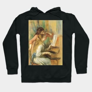 Young Girls at the Piano by Pierre Renoir Hoodie